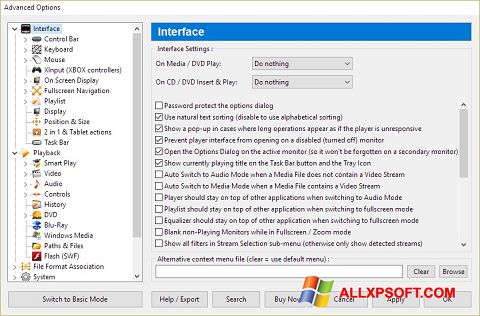Ekrano kopija Zoom Player Windows XP