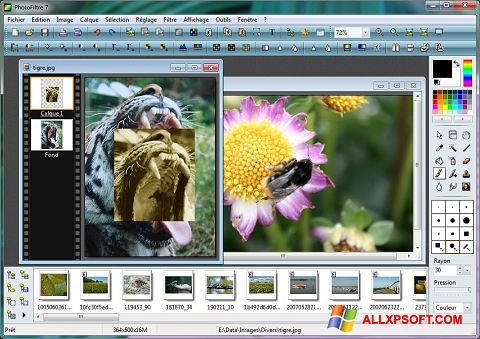 Ekrano kopija PhotoFiltre Windows XP