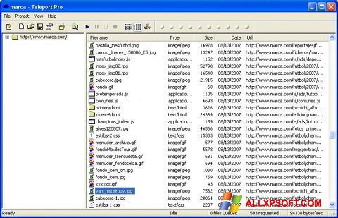 Ekrano kopija Teleport Pro Windows XP