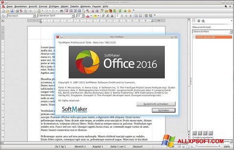 Ekrano kopija SoftMaker Office Windows XP