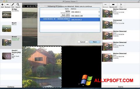 Ekrano kopija IP Camera Viewer Windows XP
