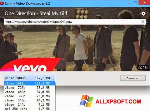 Ekrano kopija Ummy Video Downloader Windows XP
