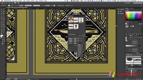 Ekrano kopija Adobe Illustrator Windows XP