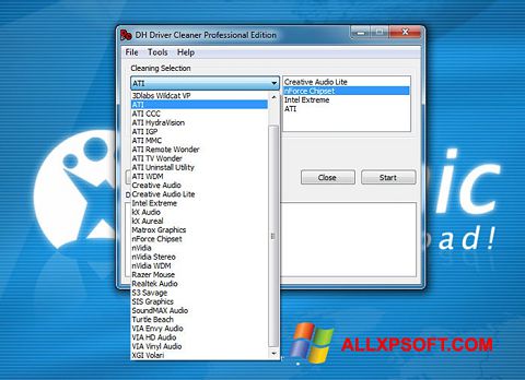 Ekrano kopija Driver Cleaner Windows XP