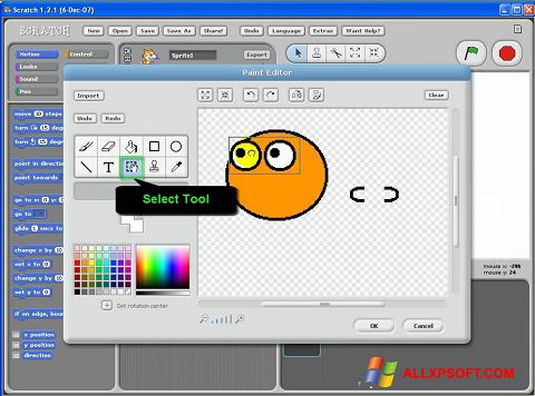 Ekrano kopija Scratch Windows XP