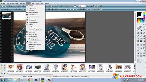 Ekrano kopija PhotoFiltre Studio X Windows XP