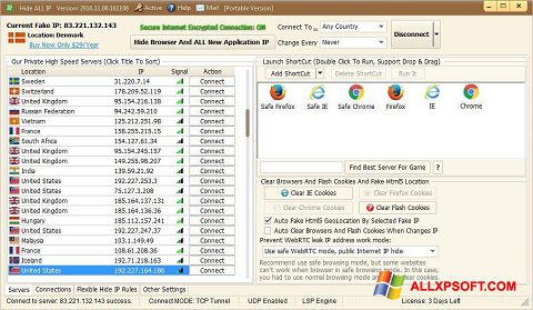 Ekrano kopija Hide ALL IP Windows XP