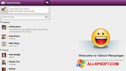 Ekrano kopija Yahoo! Messenger Windows XP