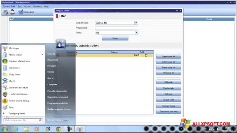 Ekrano kopija MyHotspot Windows XP