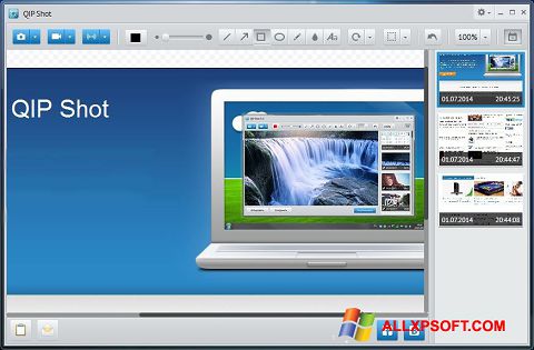 Ekrano kopija QIP Windows XP