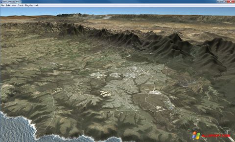 Ekrano kopija NASA World Wind Windows XP