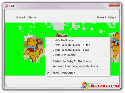 Ekrano kopija GifCam Windows XP