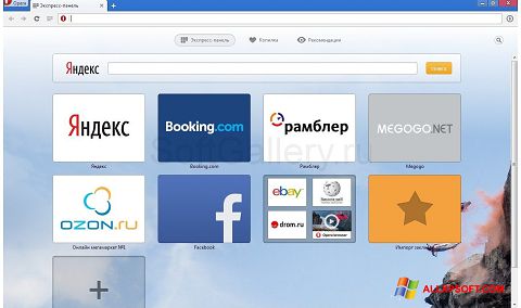 Ekrano kopija Opera Next Windows XP