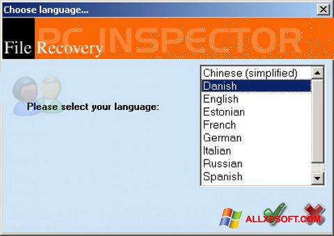 Ekrano kopija PC Inspector File Recovery Windows XP