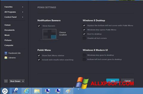 Ekrano kopija Pokki Windows XP