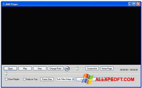 Ekrano kopija AMR Player Windows XP