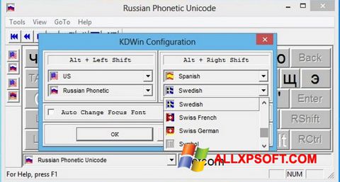 Ekrano kopija KDWin Windows XP
