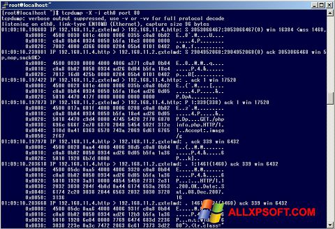 Ekrano kopija TCPDUMP Windows XP
