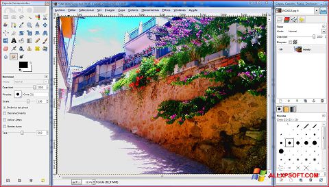 Ekrano kopija GIMP Windows XP