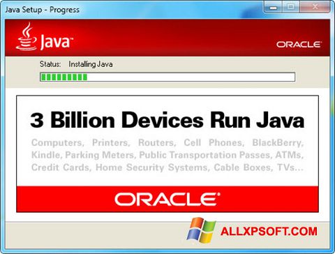 Ekrano kopija Java Runtime Environment Windows XP