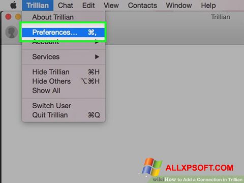 Ekrano kopija Trillian Windows XP