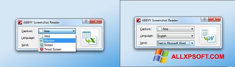 Ekrano kopija ABBYY Screenshot Reader Windows XP