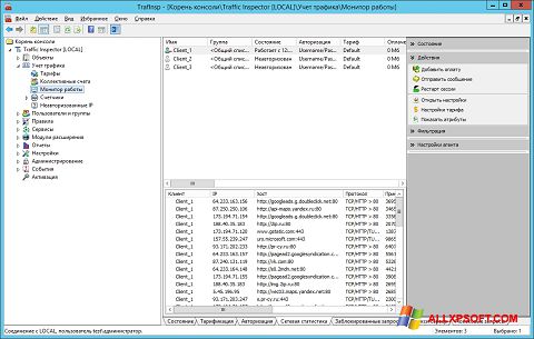 Ekrano kopija Traffic Inspector Windows XP