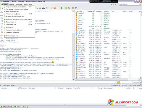 Ekrano kopija FlylinkDC++ Windows XP