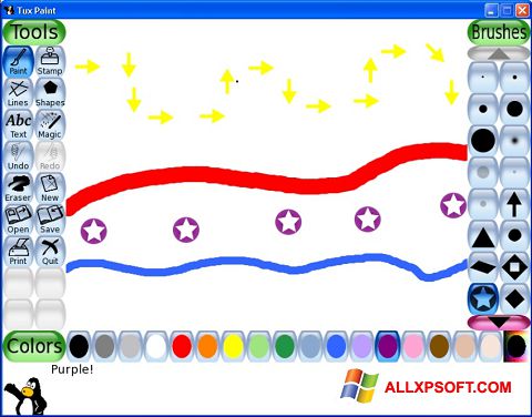 Ekrano kopija Tux Paint Windows XP