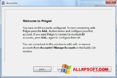 Ekrano kopija Pidgin Windows XP