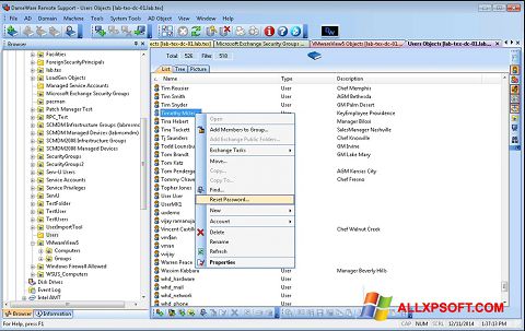Ekrano kopija Remote Administration Tool Windows XP