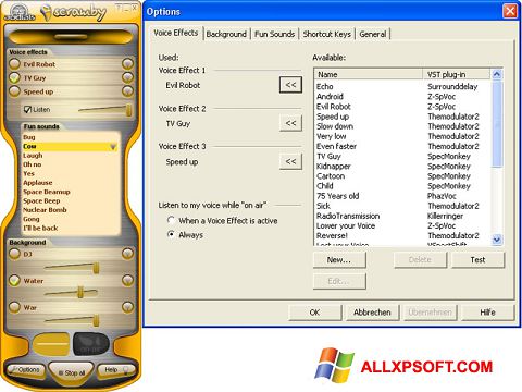 Ekrano kopija Scramby Windows XP
