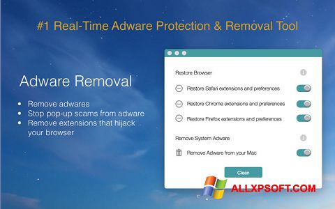 Ekrano kopija Adware Removal Tool Windows XP