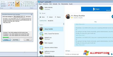 Ekrano kopija Clownfish Windows XP