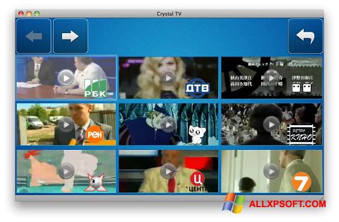 Ekrano kopija Crystal TV Windows XP