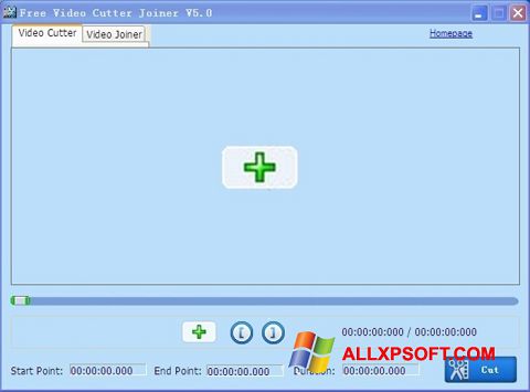 Ekrano kopija Free Video Cutter Windows XP