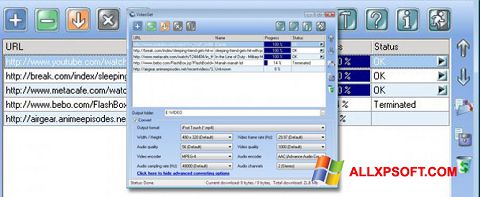 Ekrano kopija VideoGet Windows XP