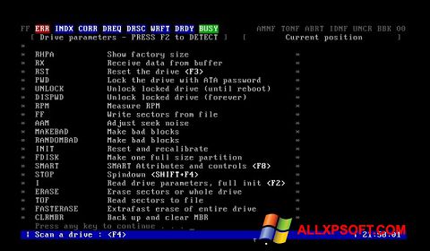 Ekrano kopija MHDD Windows XP