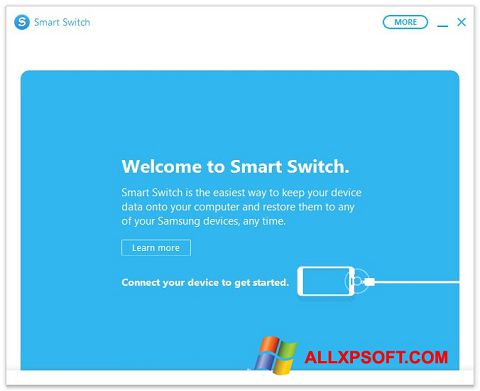 Ekrano kopija Samsung Smart Switch Windows XP