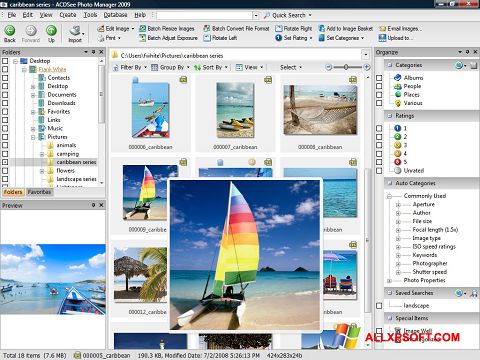 Ekrano kopija ACDSee Photo Manager Windows XP