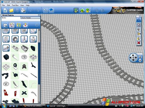 Ekrano kopija LEGO Digital Designer Windows XP