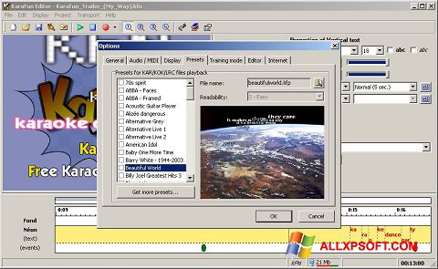 Ekrano kopija KaraFun Windows XP