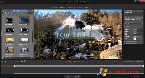 Ekrano kopija Pinnacle Studio Windows XP