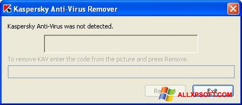 Ekrano kopija KAVremover Windows XP