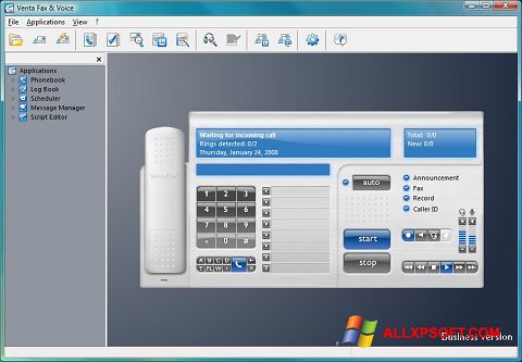 Ekrano kopija VentaFax Windows XP