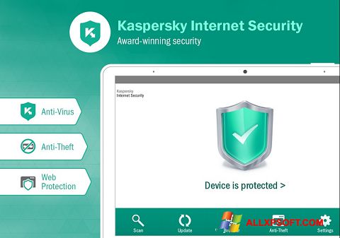 Ekrano kopija Kaspersky Internet Security Windows XP