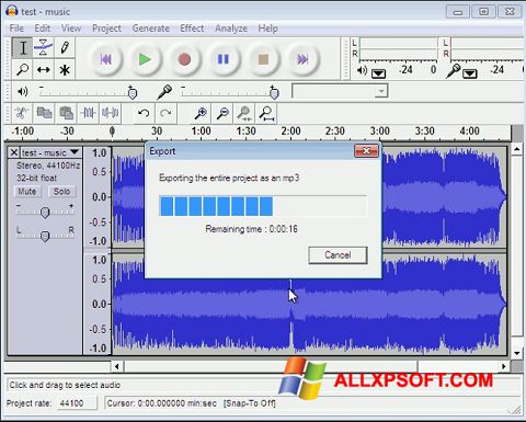 Ekrano kopija Lame MP3 Encoder Windows XP