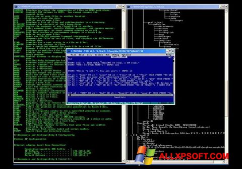 Ekrano kopija QBasic Windows XP